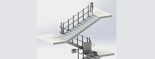 斜掛式輪椅升降平臺